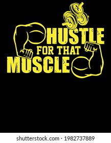 
I don't believe in magic T believe in workout, Hustle for that muscle, Gym t-shirt,