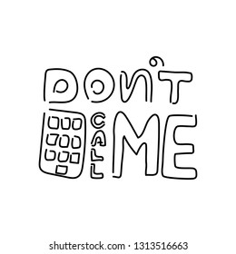 Don T Call Images Stock Photos Vectors Shutterstock