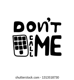 Don't call me, text. Vector