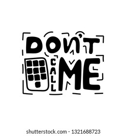 Don't call me, text. Vector