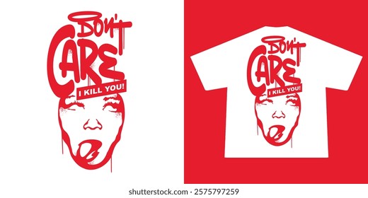  Dont care t shirt design, vector graphic, typographic poster or tshirts