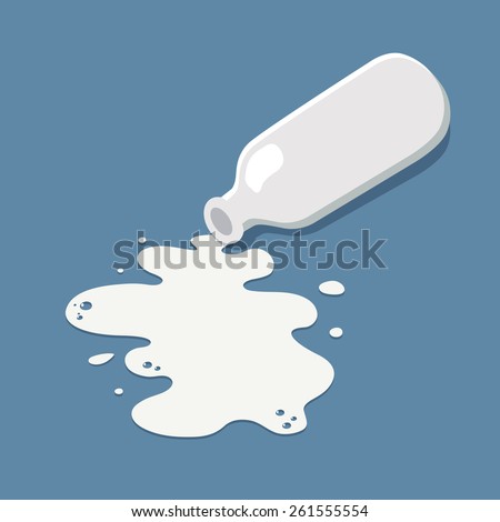 Don't Cry Over Spilled Milk 商業照片 © 