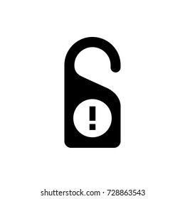 dont disturb door icon vector isolated on white background