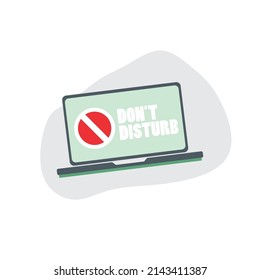 don't disturb symbol, suitable use for icon or element design to describe silent