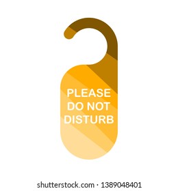 Das Tag-Symbol darf nicht verzerrt werden. Flaches Farbleiterdesign. Vektorgrafik.