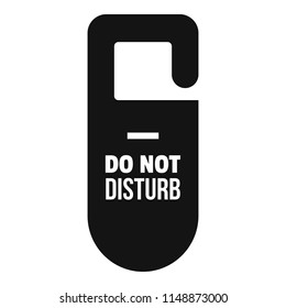 Dont disturb tag icon. Simple illustration of dont disturb tag vector icon for web design isolated on white background