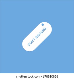 dont disturbed icon. vector sign symbol on white background