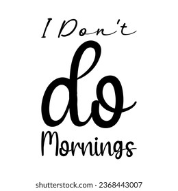 no hago las mañanas una cita en negro