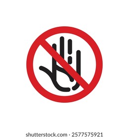 Don't do it symbol and icon template