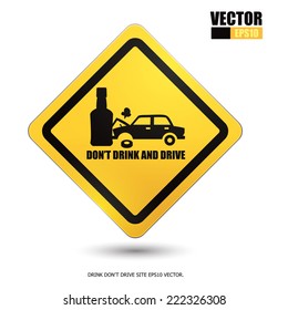 Don't drink and drive EPS10 vector