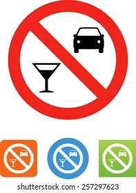 Don't drink and drive icon