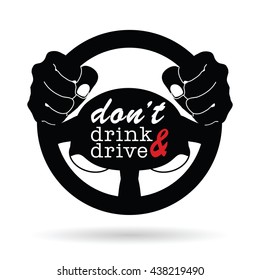 dont drink and drive icon illustration on white