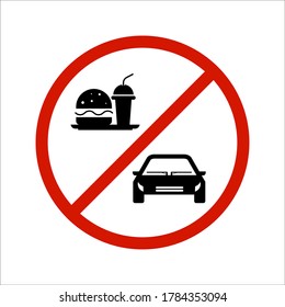 don't drink and drive icon on a white background. eps vector 10