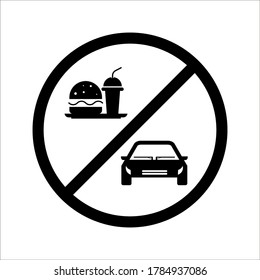 don't drink and drive icon on a white background. eps vector 10