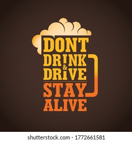 Dont Drink And Drive Poster