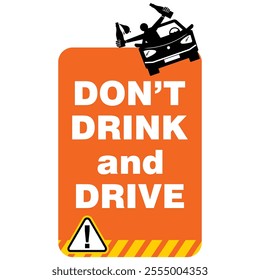 Don't drink and drive, sign vector