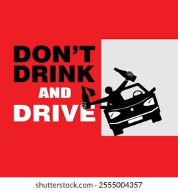 Don't drink and drive, sign vector