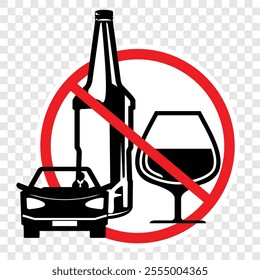 Don't drink and drive, sign vector