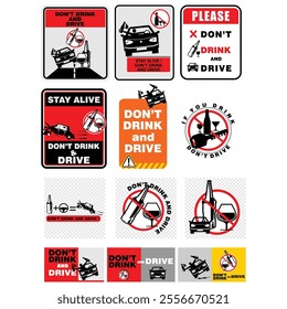 Don't drink and drive, sign vector