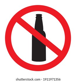 Dont drink symbol vector illustration,
isolated on white background.sign symbol top view