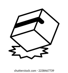 dont drop icon flat trendy popular simple