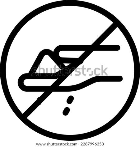don't feed  Vector illustration on a transparent background. Premium quality symmbols. Thin line vector icons for concept and graphic design. 

