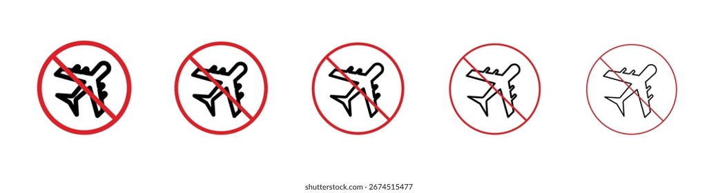 Dont fly diseño de signos, logotipo, App, UI. Ilustración vectorial, EPS
