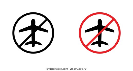 Dont fly signs vector graphic pack