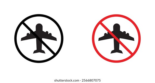 Dont fly signssign vector pack for apps and web UI designs