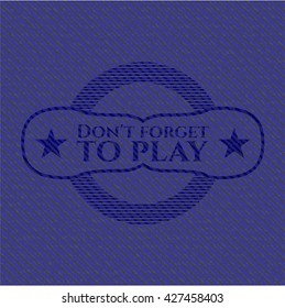 Don't forget to play emblem with jean texture