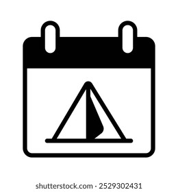 Don't forget your essentials with our Camping Reminder Vector Icon, Perfect for outdoor enthusiasts and adventure planners.