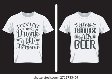 No me emborracho Alcohol Diseño de camisetas