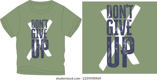 don't give up cross Graphic design vector