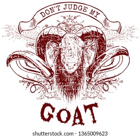 Don't judge my goat! 