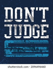 Don't judge typography poster designs