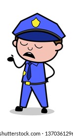 Dont Know Retro Cop Policeman Vector Stock Vector (Royalty Free ...