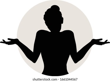 Dont Know Woman Black Silhouette 