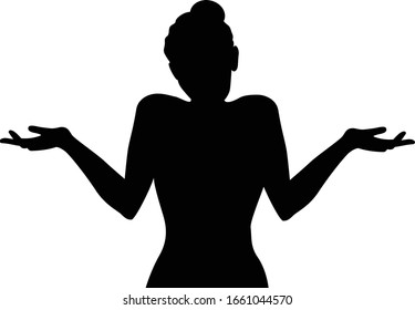 Dont Know Woman Black Silhouette 