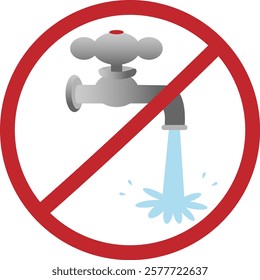 Don't leave the water running.  Save the water.