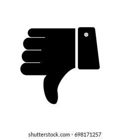 Dont Like icon ,black sign design