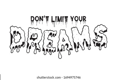 no limites tu tipografía de sueños para imprimir en pantalones 