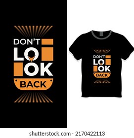 Rückblick nicht auf das T-Shirt-Design
