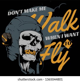Don't make me walk when I want to fly.