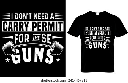 Ich brauche für diese Waffen keine Transportgenehmigung
   T-Shirt-Designvorlage 