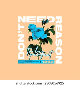 don't need reason simple vintage vector