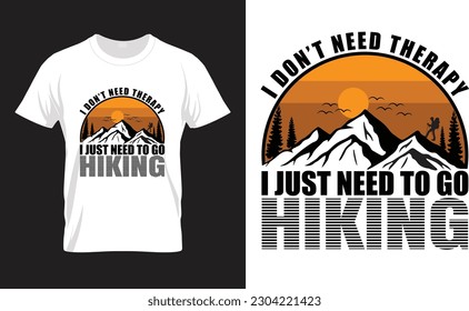 I don't need therapy I just need to go hiking