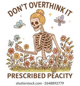 Dont Overthink - Mental Health Matters T-shirt vector, Self Love illustration, Inspirational saying, Funny Health Care Positive shirts