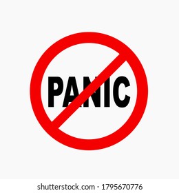 don't panic icon vector. Linear style sign for mobile concept and web design. don't panic symbol illustration. Pixel vector graphics - Vector.