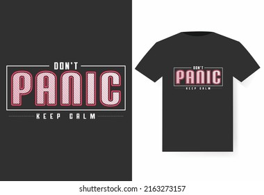 No te asustes mantener el diseño tranquilo de camisetas