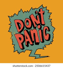 Don't Panic: Pop Art Comic Style
